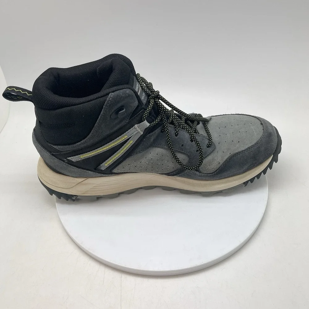 Merrell Wildwood Hiking Boots Mens 13 Granite‎ Gray Waterproof Suede J068029
